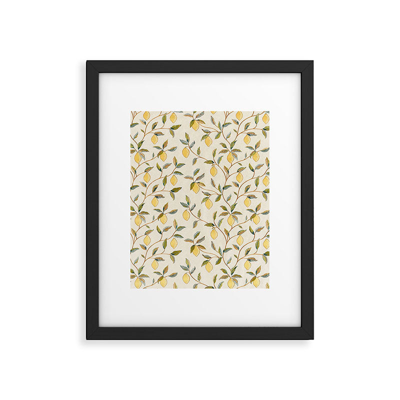 William Morris Vintage Lemon Tree Pattern Framed Art Print Gallery Image 6