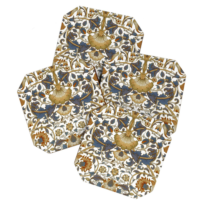 William Morris Vintage Lodden Blue Gold Coaster Gallery Image 1