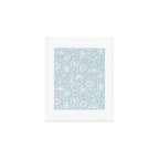 William Morris Vintage Mallow Powder Blue Art Print Gallery Image 1