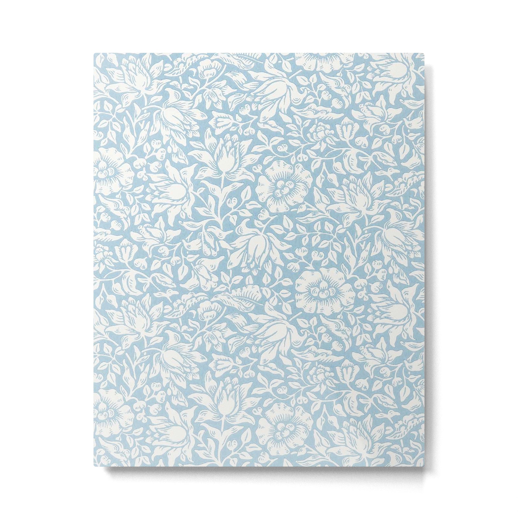 William Morris Vintage Mallow Powder Blue Metal Print Gallery Image 6