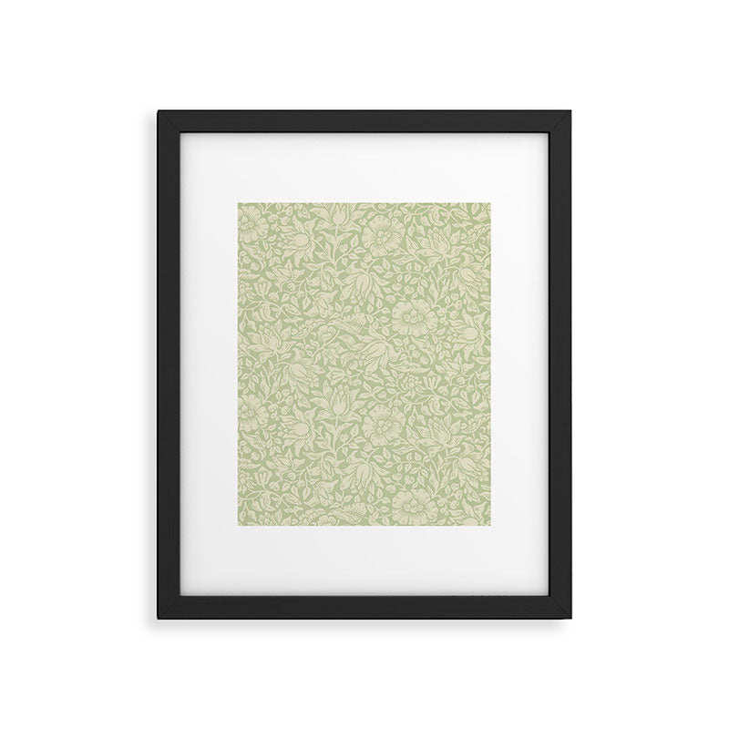 William Morris Vintage Mallow Apple Green Framed Art Print Gallery Image 6