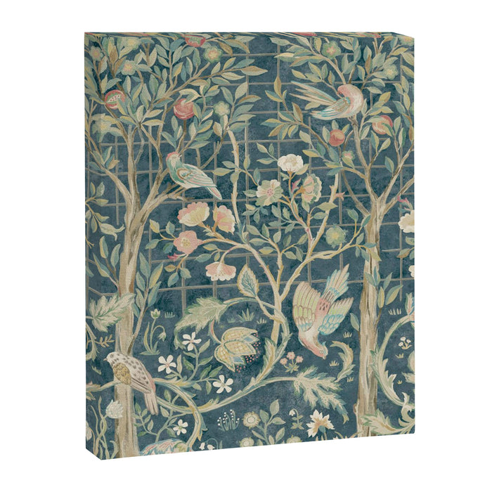 William Morris Vintage Melsetter Indigo Rose  Canvas Print Gallery Image 1