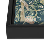 William Morris Vintage Melsetter Indigo Rose  Framed Canvas Print Gallery Image 3