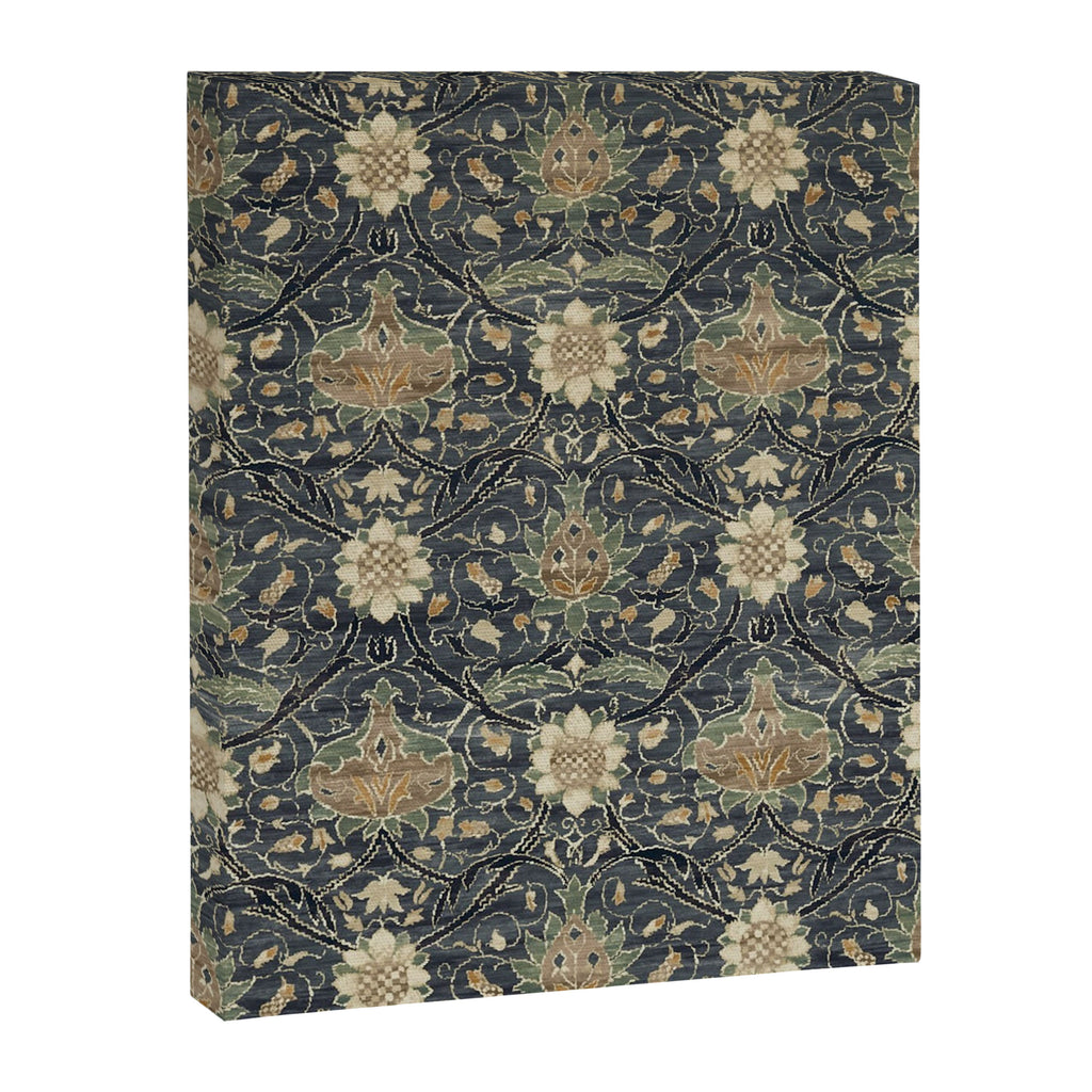 William Morris Vintage Montreal Indigo Slate Canvas Print Gallery Image 8