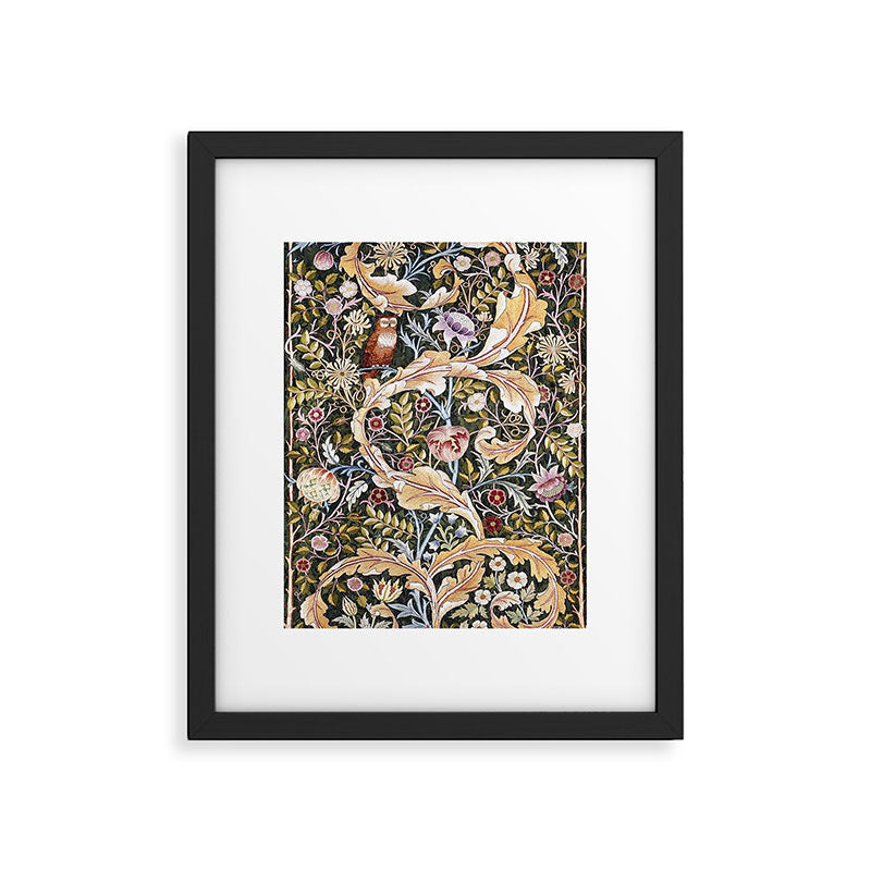William Morris Vintage Owl Forest Framed Art Print Gallery Image 5