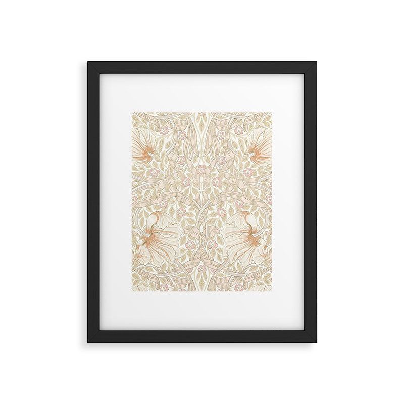 William Morris Vintage Pimpernel Cochineal Pink Framed Art Print Gallery Image 6