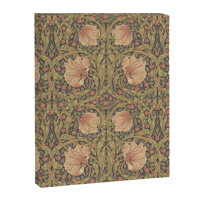 William Morris Vintage Pimpernel Bullrush Russet Minor Canvas Print Gallery Image 1