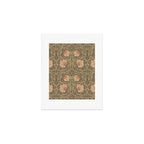 William Morris Vintage Pimpernel Bullrush Russet Minor Art Print Gallery Image 1