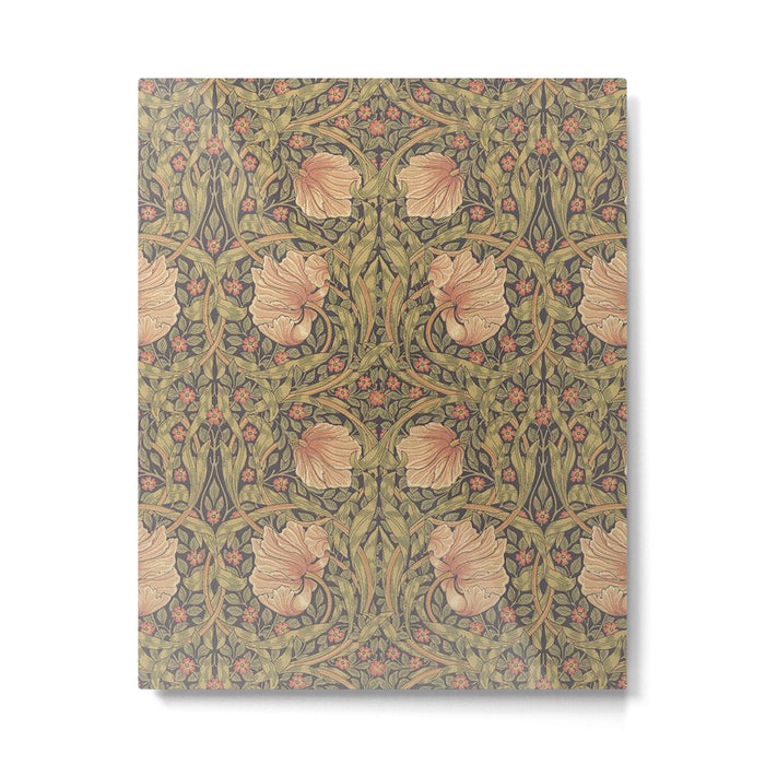 William Morris Vintage Pimpernel Bullrush Russet Minor Metal Print Gallery Image 1