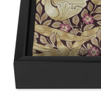 William Morris Vintage Pimpernel Fig & Sisal Framed Canvas Print Gallery Image 3