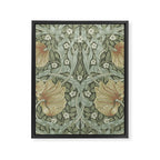 William Morris Vintage Pimpernel Green Bayleaf Manilla Framed Canvas Print Gallery Image 8