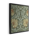 William Morris Vintage Pimpernel Green Bayleaf Manilla Framed Canvas Print Gallery Image 2