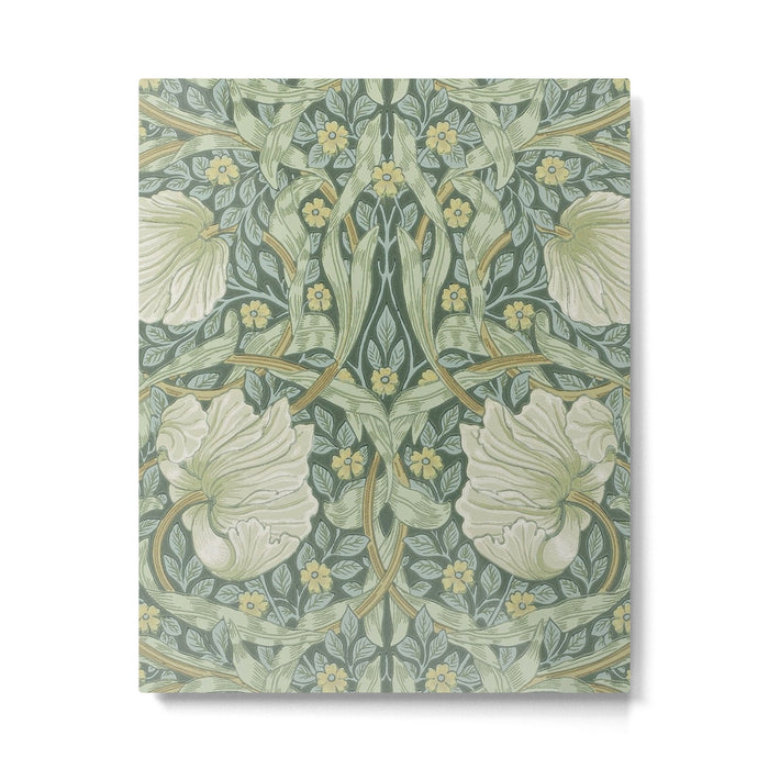 William Morris Vintage Pimpernel Privet Slate Mint Green Metal Print Gallery Image 1