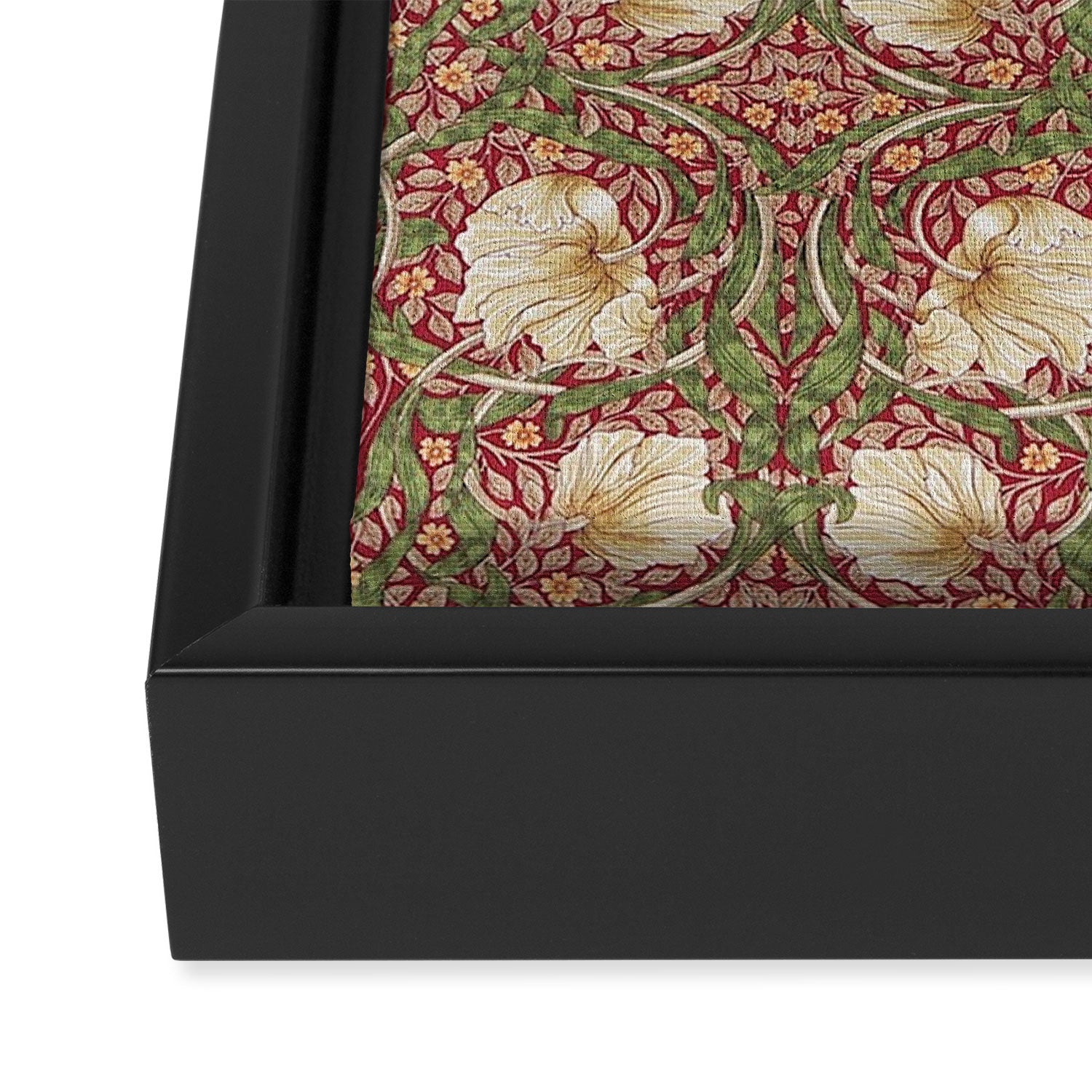 William Morris Vintage Pimpernel Red Thyme Framed Canvas Print Gallery Image 3