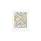 William Morris Vintage Scroll Parchment Mineral Art Print Gallery Image 1