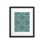 William Morris Vintage Seaweed Cobalt Thyme Green Blue Botanical Framed Art Print Gallery Image 6
