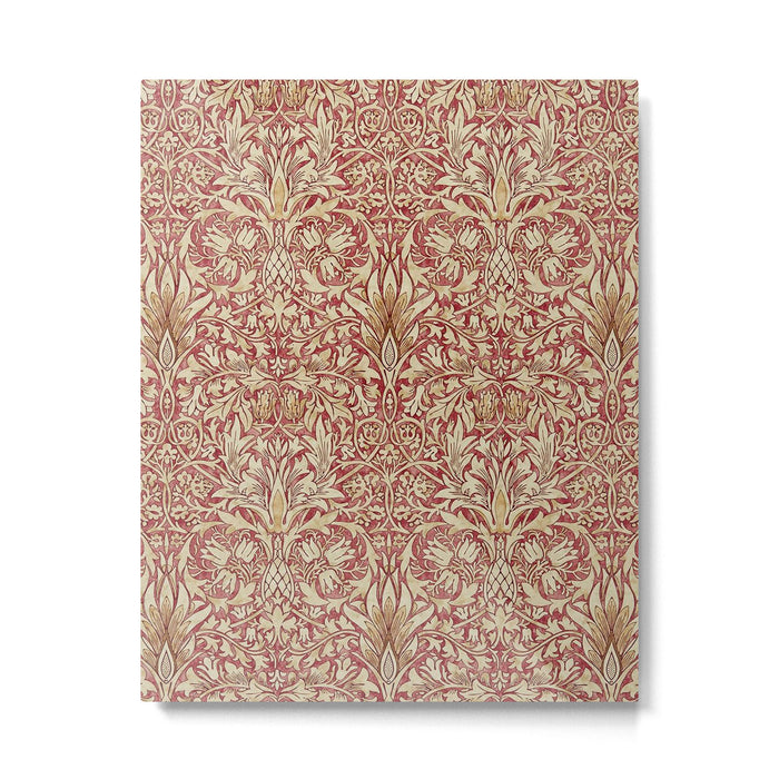William Morris Vintage Snakeshead Red Madder Gold Pattern Metal Print Gallery Image 1