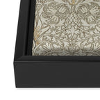 William Morris Vintage Snakeshead Stone Cream Pattern Framed Canvas Print Gallery Image 3