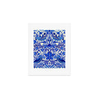 William Morris Vintage Strawberry Thief Cobalt Blue  Art Print Gallery Image 1