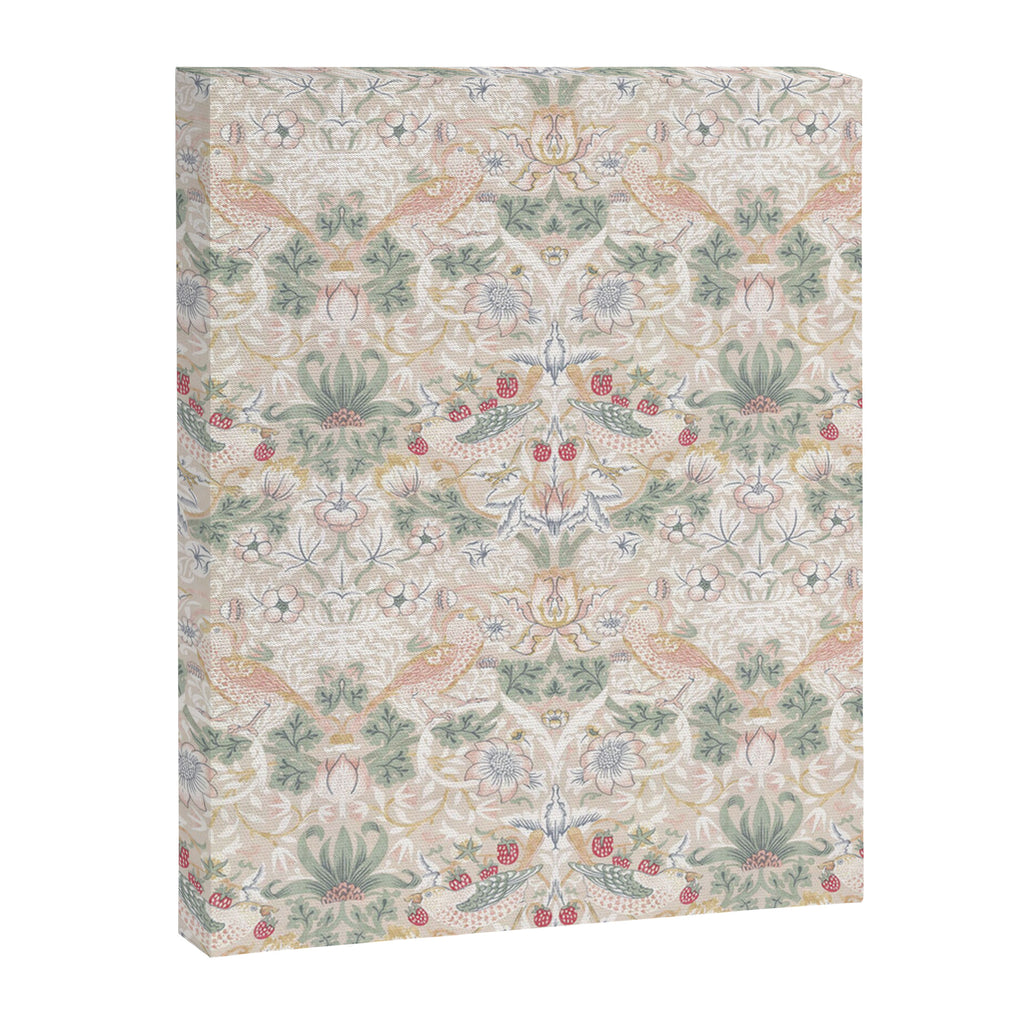 William Morris Vintage Strawberry Thief Soft Cream Pattern Canvas Print Gallery Image 8