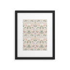 William Morris Vintage Strawberry Thief Soft Cream Pattern Framed Art Print Gallery Image 6
