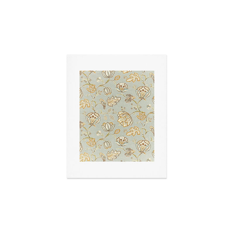 William Morris Vintage Theodosia Grey Pattern  Art Print Gallery Image 1