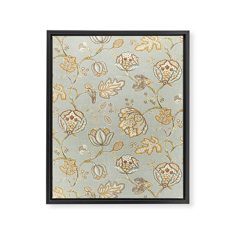 William Morris Vintage Theodosia Grey Pattern  Framed Canvas Print Gallery Image 8