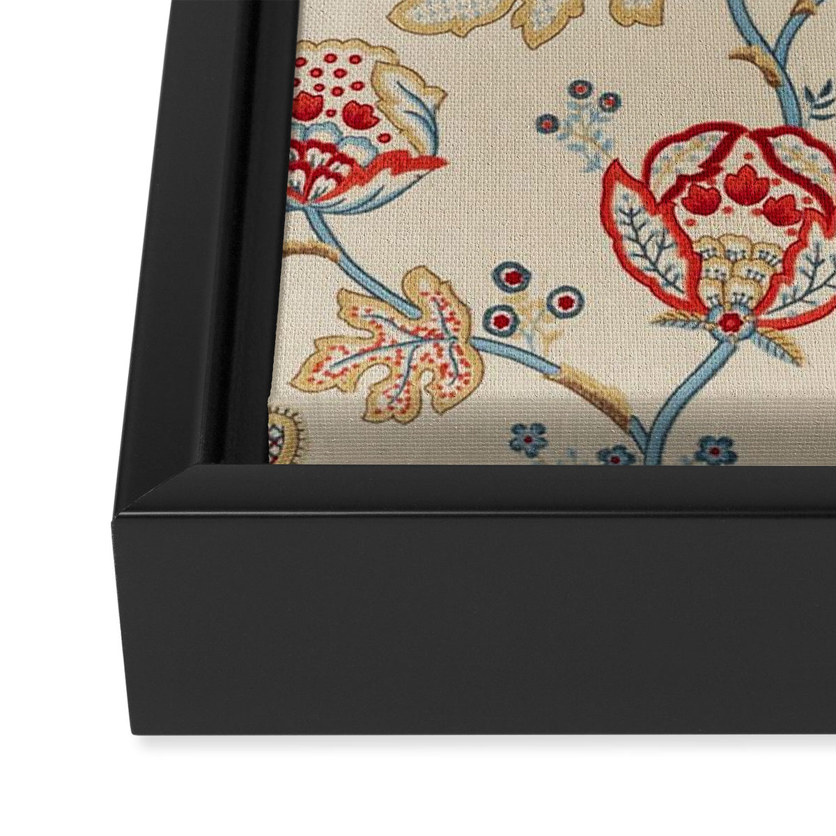 William Morris Vintage Theodosia Wine Indigo Red Blue Pattern Framed Canvas Print Gallery Image 3