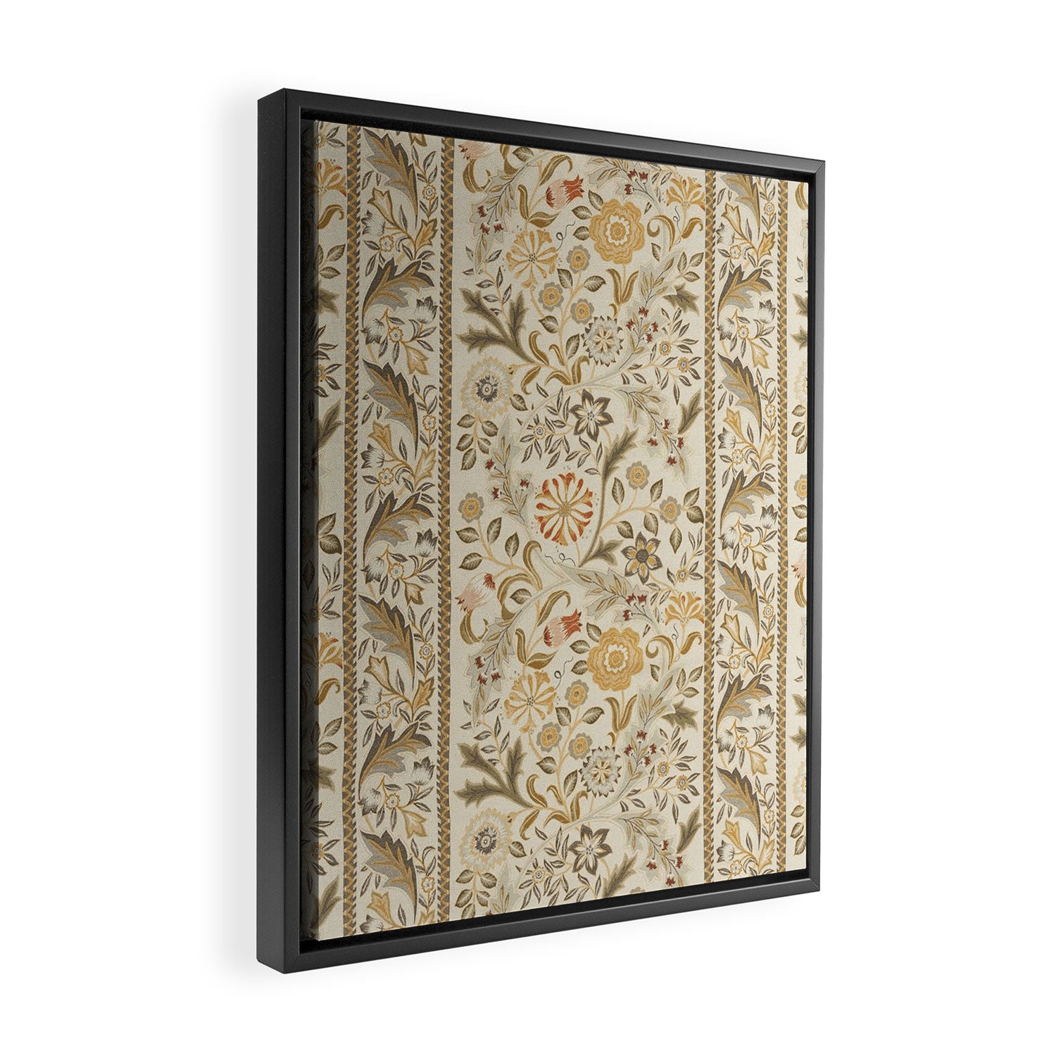 William Morris Vintage Wilhelmina Weave Lethaby Linen Cream Framed Canvas Print Gallery Image 2