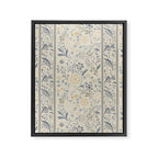 William Morris Vintage Wilhelmina Weave Lethaby Pale Blue Indigo Framed Canvas Print Gallery Image 8