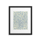 William Morris Vintage Willow Bough Blue Cream Pattern Framed Art Print Gallery Image 6