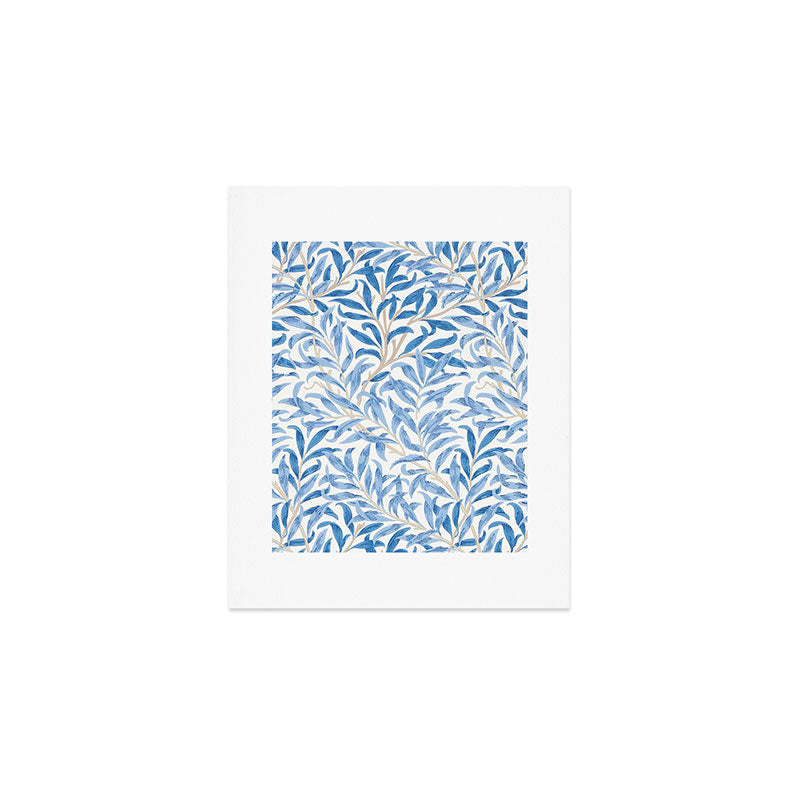 William Morris Vintage Willow Bough Woad Blue Art Print Gallery Image 1