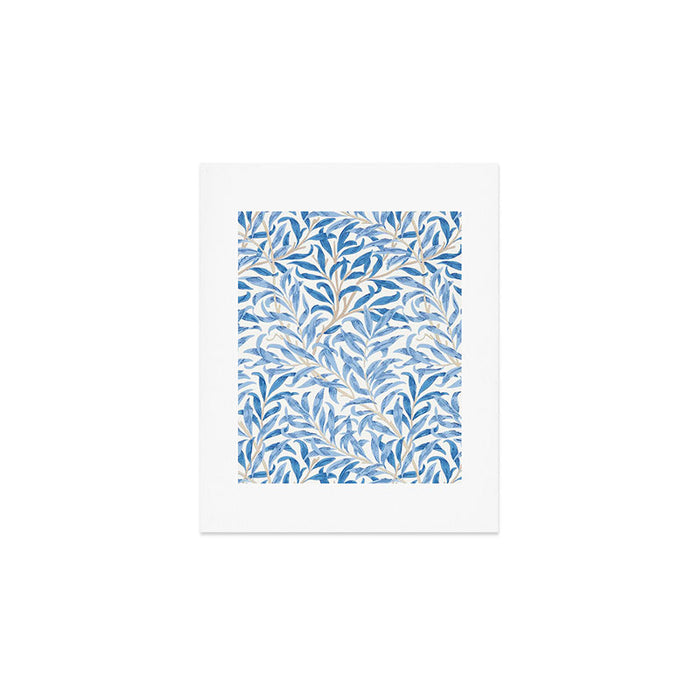 William Morris Vintage Willow Bough Woad Blue Art Print Gallery Image 1