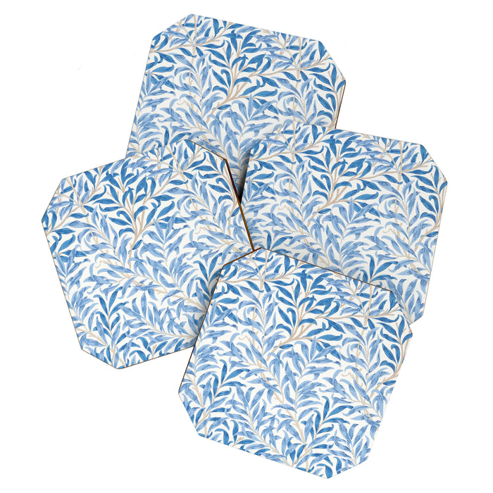 William Morris Vintage Willow Bough Woad Blue Coaster Gallery Image 1