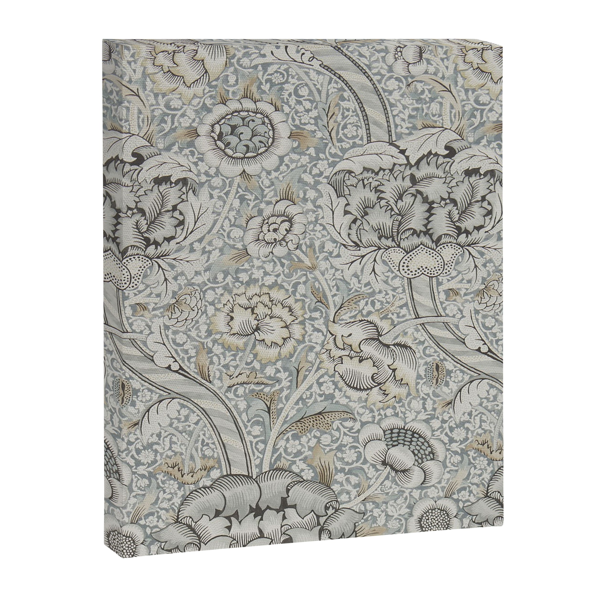 William Morris Wandle Grey Stone Vintage Pattern Canvas Print Gallery Image 8