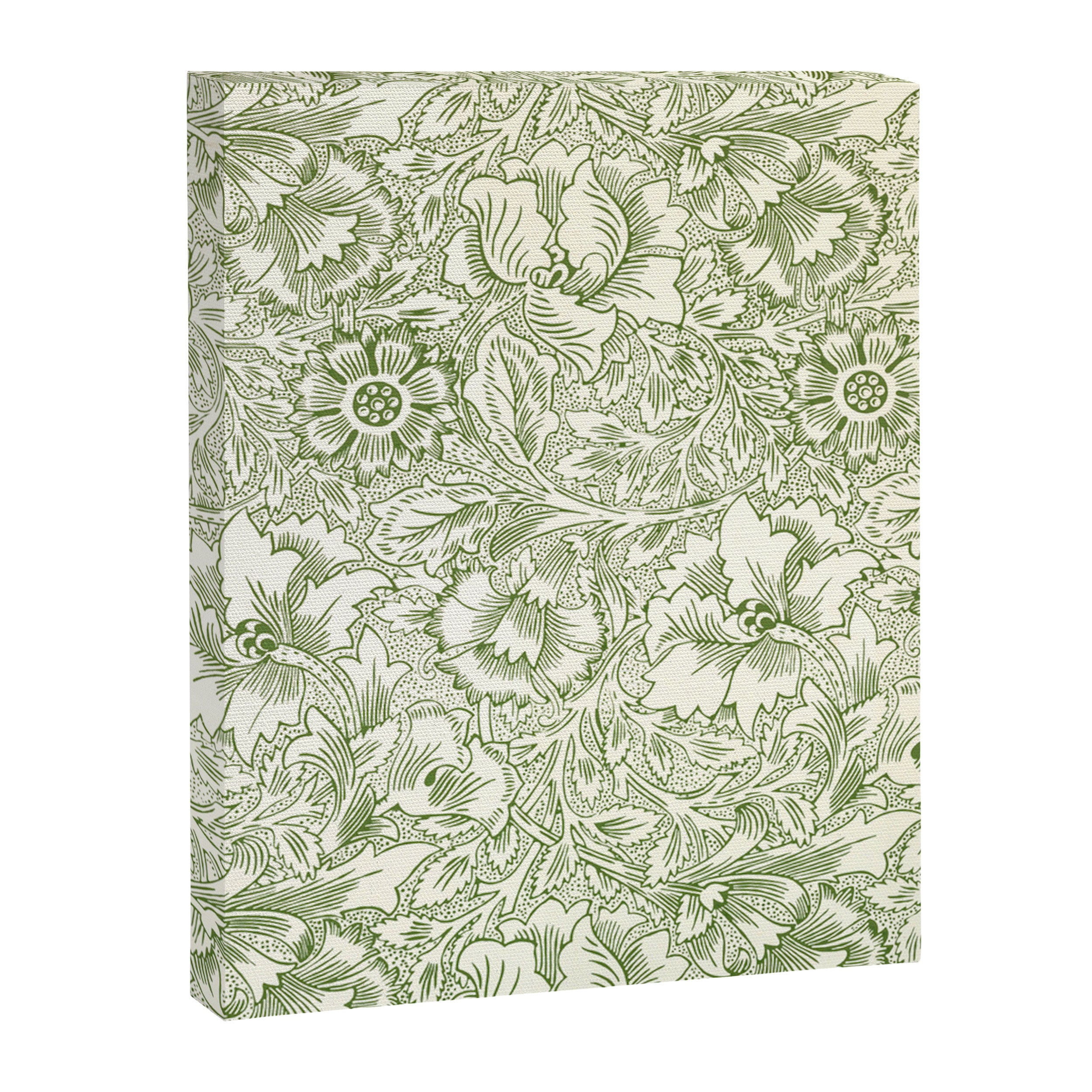 William Morris Wild Tulip Forest Green Floral Canvas Print Gallery Image 6