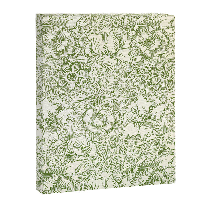 William Morris Wild Tulip Forest Green Floral Canvas Print Gallery Image 1