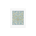 William Morris Wilhelmina Melsetter Indigo Light Blue Floral Art Print Gallery Image 1