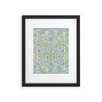 William Morris Wilhelmina Melsetter Indigo Light Blue Floral Framed Art Print Gallery Image 6