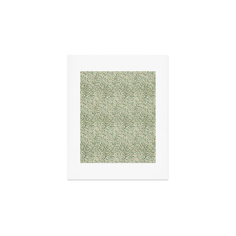 William Morris Willow Bough Cream Pale Green Art Print Gallery Image 1