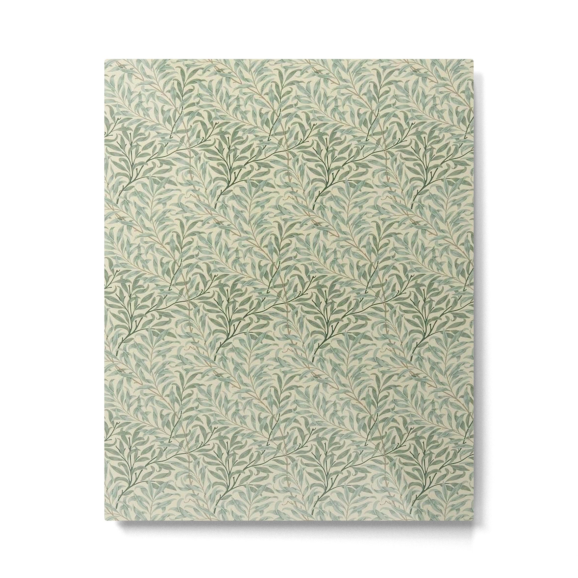 William Morris Willow Bough Cream Pale Green Metal Print Gallery Image 6