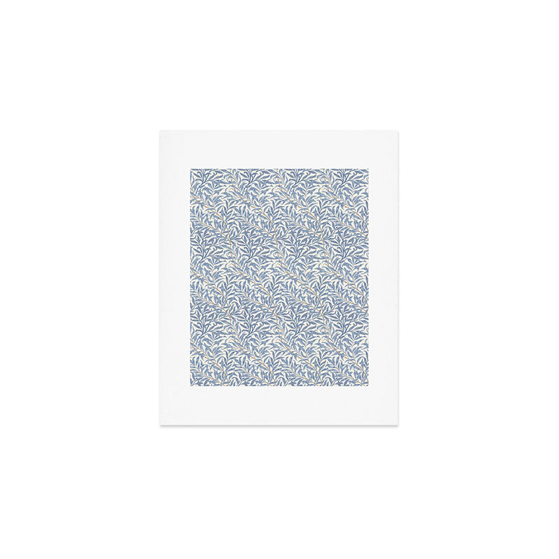William Morris Willow Bough Blue Delft Porcelain Art Print Gallery Image 1