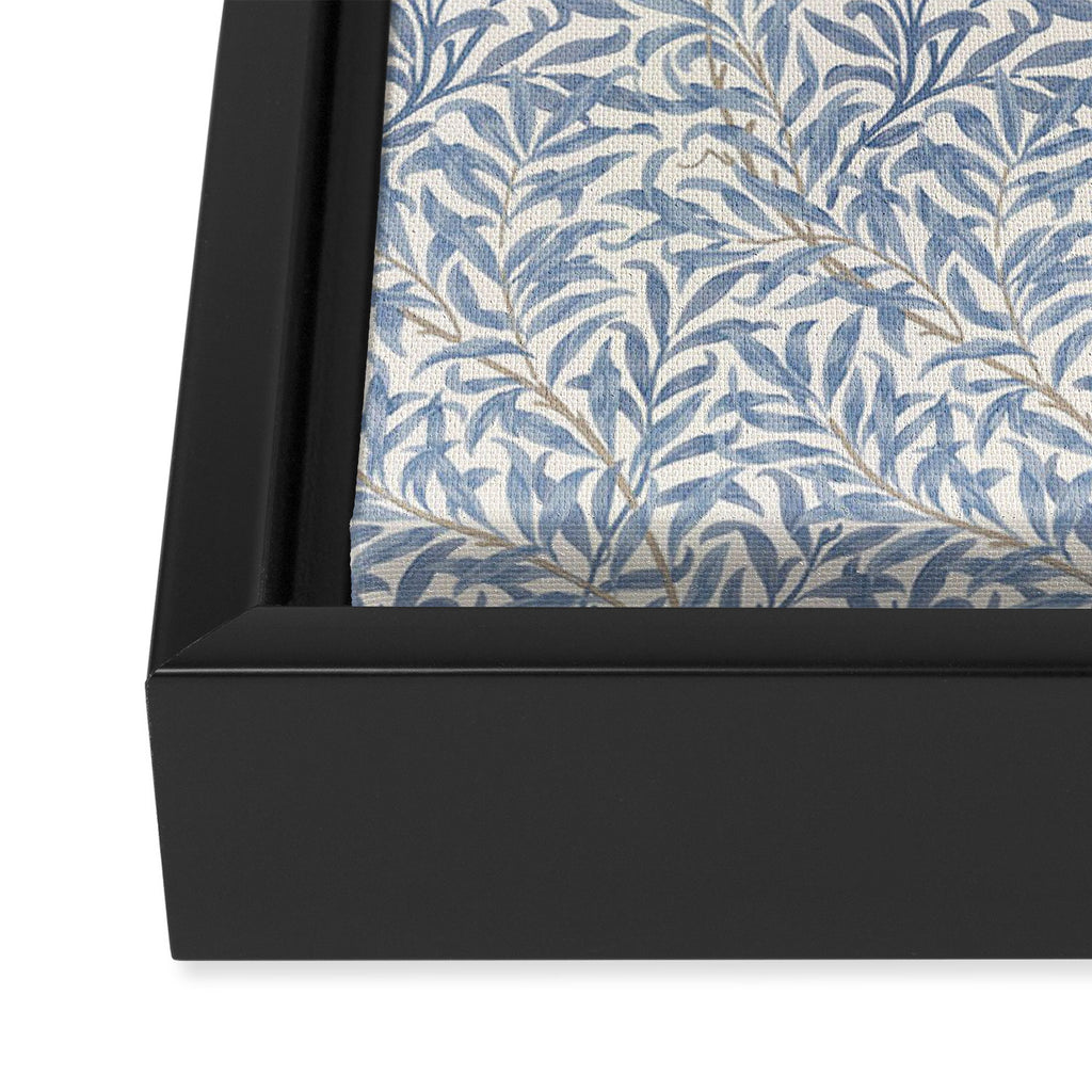 William Morris Willow Bough Blue Delft Porcelain Framed Canvas Print Gallery Image 3