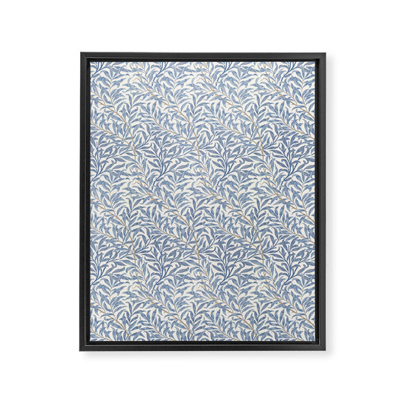 William Morris Willow Bough Blue Delft Porcelain Framed Canvas Print Gallery Image 8