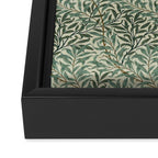 William Morris Willow Bough Cream Green Framed Canvas Print Gallery Image 3