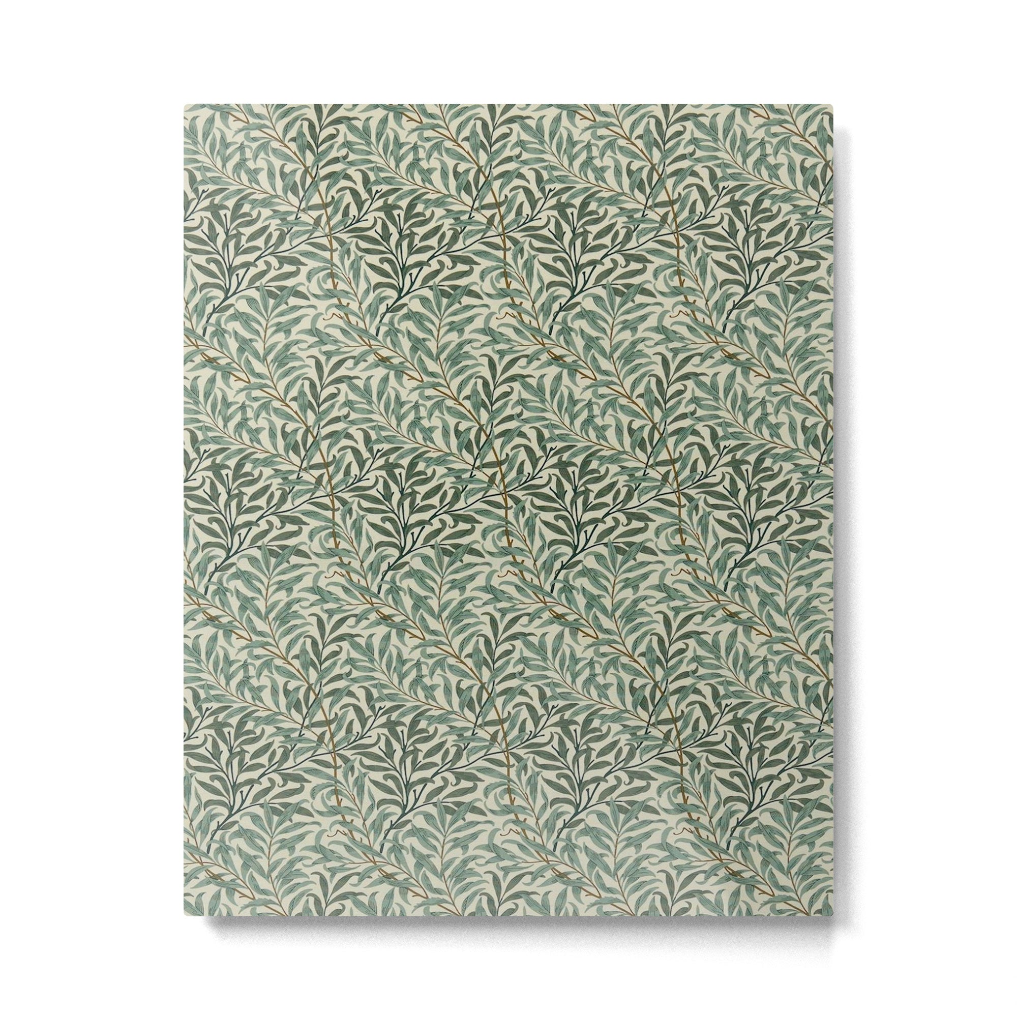 William Morris Willow Bough Cream Green Metal Print Gallery Image 6