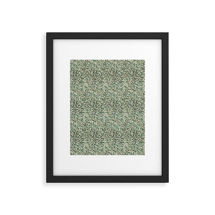 William Morris Willow Bough Cream Green Framed Art Print Gallery Image 1