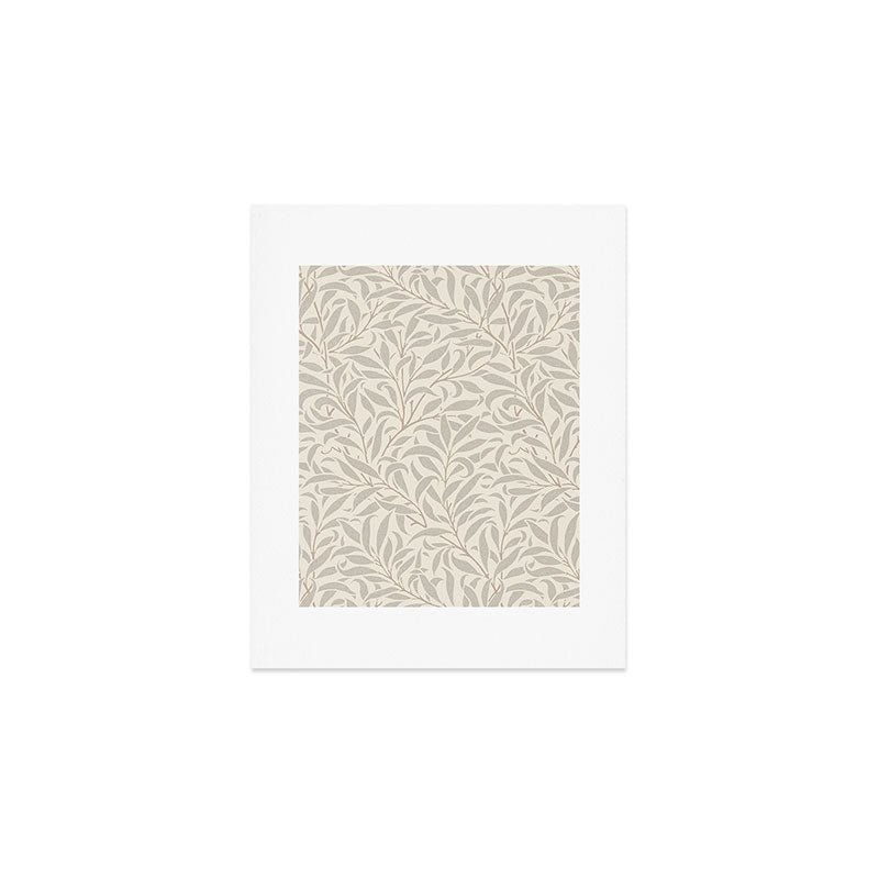 William Morris Willow Bough Ecru Silver Art Print Gallery Image 1