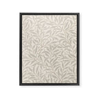William Morris Willow Bough Ecru Silver Framed Canvas Print Gallery Image 8