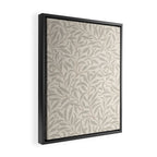 William Morris Willow Bough Ecru Silver Framed Canvas Print Gallery Image 2
